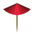 Umbrella cocktail decoration icon