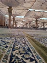 Umbrella construction on the square of Al-Masjid An-Nabawi or Prophet Muhammed Mosque