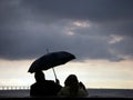 Umbrella Couple Royalty Free Stock Photo