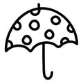 Umbrella drawing, icon