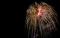 Umbrella ffireworks Royalty Free Stock Photo