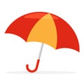 umbrella flat design vector drawing