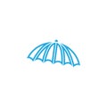 Umbrella graphic design template vector isolated illustration