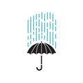 Umbrella graphic design template vector isolated illustration