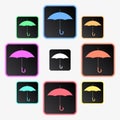 Umbrella icons