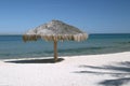 Umbrella on La Paz beach Royalty Free Stock Photo