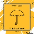 Umbrella line icon