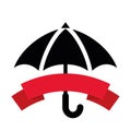 Umbrella line icon. Graphic elements for your design Royalty Free Stock Photo