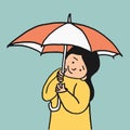 Umbrella little girl