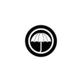 Umbrella logo vector icon