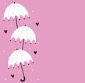 Umbrella with love design Royalty Free Stock Photo