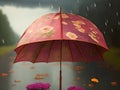 Umbrella Magic: Whimsical and Charming Artwork for Your Home Royalty Free Stock Photo