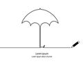 Umbrella outline