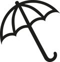 Umbrella outline vector