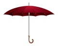 Umbrella. Parasol side view. Hand-held rain, sun or windbreak protection. Vector illustration isolated on white