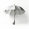 Realistic Umbrella On White Surface: Vray Tracing And Detailed Rendering