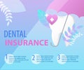 Umbrella Protect Tooth Dental Insurance Concept Royalty Free Stock Photo