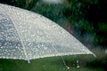 Umbrella in the rain Royalty Free Stock Photo