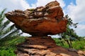 Umbrella Rock in the Yilo Krobo District, outside of Accra, Ghana. Royalty Free Stock Photo