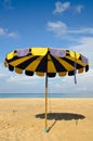 Umbrella on sand
