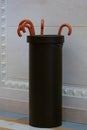 Umbrella stand in premium hotel, luxury hotel lobby