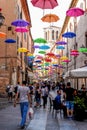 Umbrella Street in Ferrara - Italy