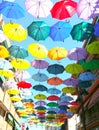 Umbrella in street Getafe Madrid Spain