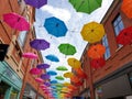 Umbrella street is the Prince Bishops Shopping CentreÃ¢â¬â¢s summer installation, designed to brighten up our cloudy days.