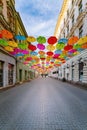 Umbrella street in Timisoara