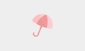 Umbrella summer icon symbol vector minimal design Royalty Free Stock Photo
