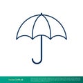 Umbrella - Summer Icon Vector Logo Template Illustration Design. Vector EPS 10