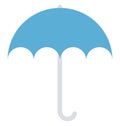 Umbrella, Sunshade Color Isolated Vector Icon