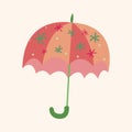 Umbrella theme elemets vector,eps Royalty Free Stock Photo
