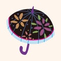 Umbrella theme elemets vector,eps Royalty Free Stock Photo