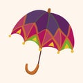 Umbrella theme elemets vector,eps Royalty Free Stock Photo