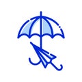 Umbrella, weather, rain, forecast fully editable vector icon