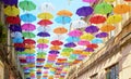 Umbrellas colorful Royalty Free Stock Photo