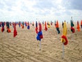 The Umbrellas of Deauville Royalty Free Stock Photo