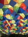 Umbrellas - Famagusta - Turkish Cyprus Royalty Free Stock Photo