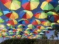 Umbrellas - Famagusta - Turkish Cyprus Royalty Free Stock Photo