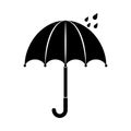 Umbrellas icon isolated illustration