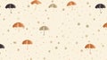 Rainy Umbrellas: A Charming Collection Of Nature-inspired Wallpaper