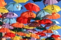 Umbrellas Madrid, Getafe, Spain Royalty Free Stock Photo