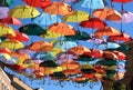 Umbrellas Madrid, Getafe, Spain Royalty Free Stock Photo