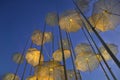 Umbrellas, a modern artwork at the waterfront of Thessalonica - Greece