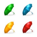 Umbrellas vector illustration