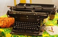 An old typewriter belonging to the artist De Geer