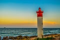 Umhlanga Lighthouse one of the world`s iconic lighthouses in Durban north KZN South Africa