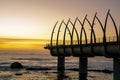 Umhlanga Pier In Durban South Arfica In Sunrise