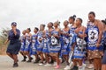 Umhlanga Reed Dance ceremony, annual traditional national rite, one of eight days celebration, young virgin girls with big knives